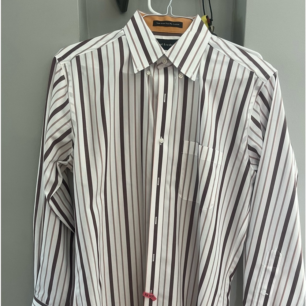 Paul Frederick dress shirt non iron two ply cotton